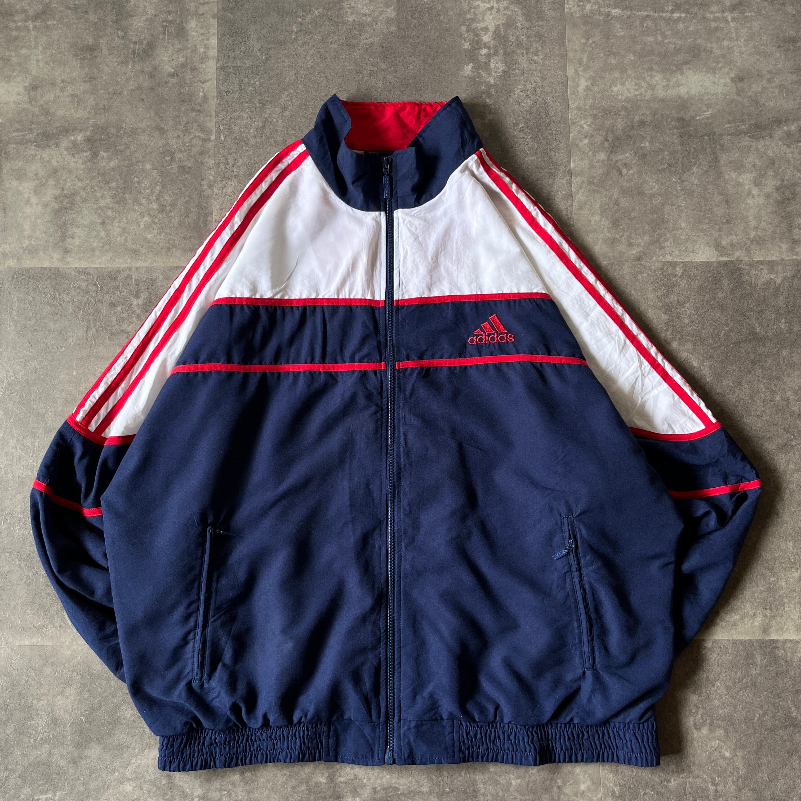 90s adidas バックロゴ ラグラン トラックジャケット XL A355 | RAGHOUSE
