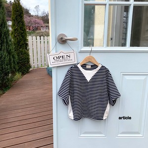 [article] Marine color block tee / [아티클] 마린배색티