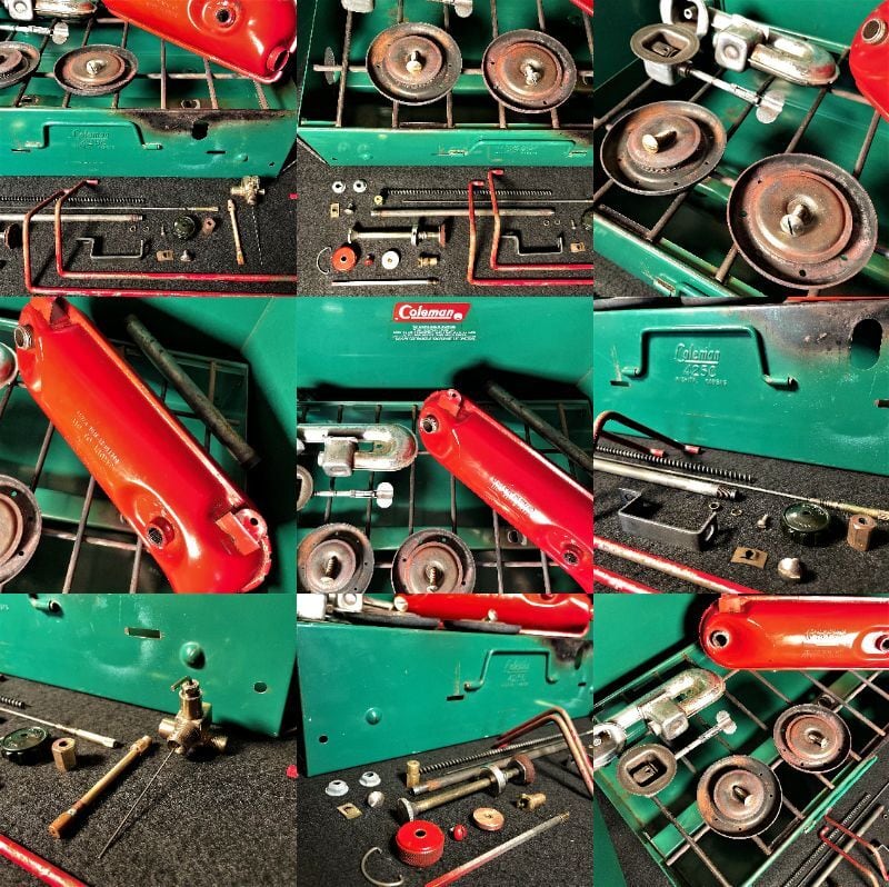 コールマン 425C ツーバーナー 赤脚 赤足 コンパクト ビンテージ