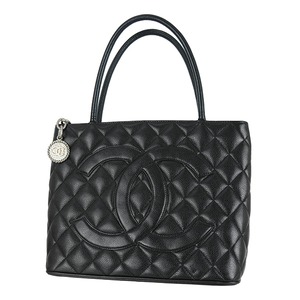 Used CHANEL シャネル トートバッグ 復刻トート マトラッセ キャビアスキン ブラック ハンドバッグ ショルダーバッグ 肩掛け 中古美品