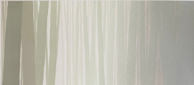 笠井正博 KASAI Masahiro "le bois (pour paravent)/森 (Ⅵ) " 2004, silkscreen print, sheet gallery image 1