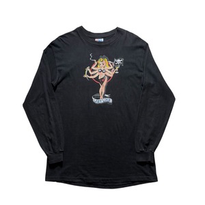 vintage 1990’s ARCHAIC SMILE long sleeves tee “LADY LUCK”