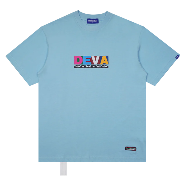 【DEVA STATES】Tshirt - STOMPER - Washed Blue