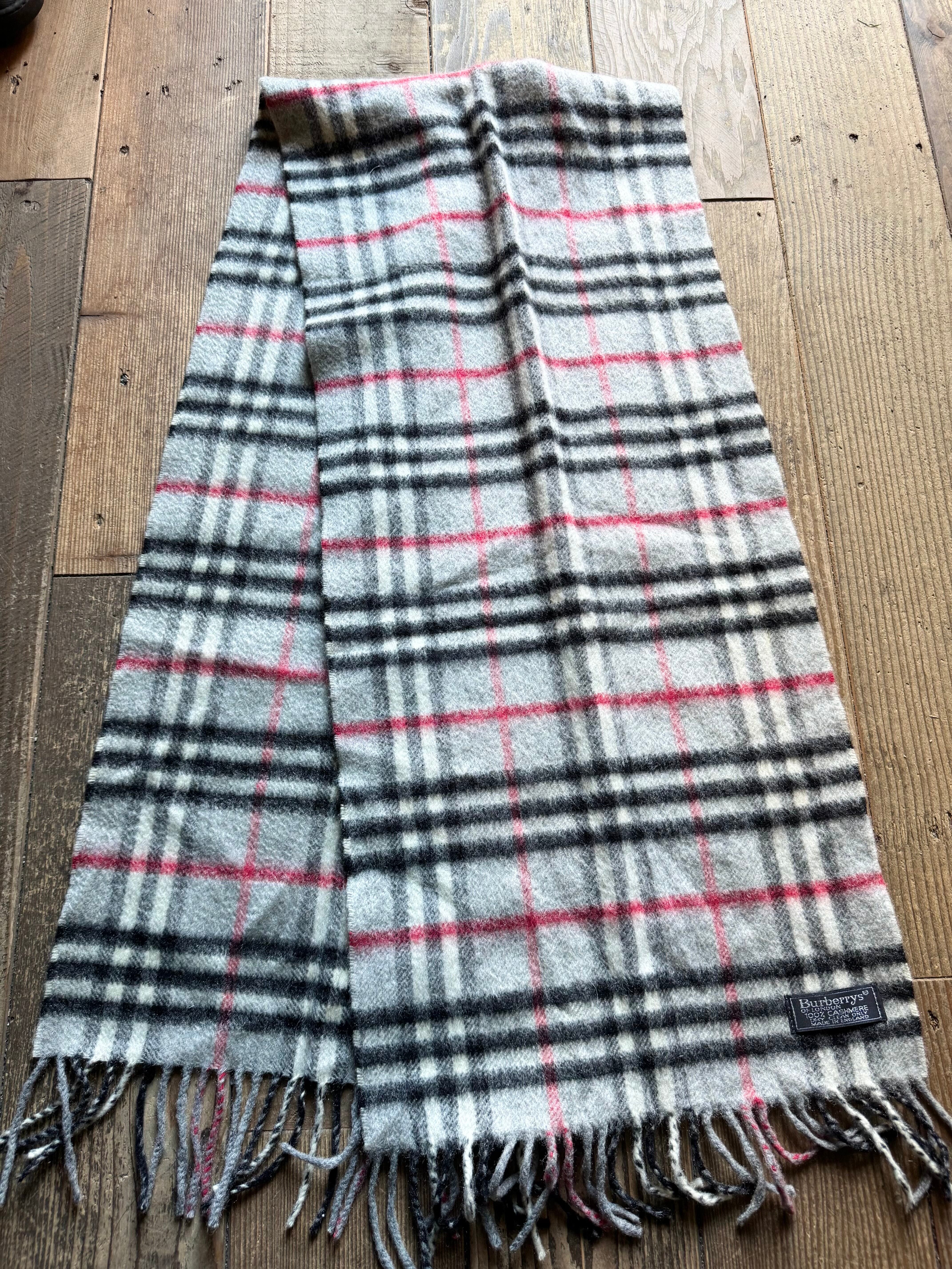Burberry チェック柄 カシミヤマフラー Burberry's カシミヤ マフラー