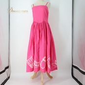 フラダンス 衣装 ワンピース ドレス ピンク系 メネフネプランテーション 日本製 イプヘケ柄 パフ柄 プーニウ柄 MENEHUNE PLANTETION 楽器柄 ハワイアンプリント アロハ フラ ダンス レッスン 練習 華やか 鮮やか かわいい おしゃれ キャミソールドレス ホワイト系 ピンク 白 フラダンスワンピース ドレスピンク おしゃれ服 フラ衣装 楽器プリント ハワイアンスタイル アロハドレス ふんわりスタイル レッスン用