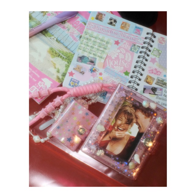 Star ミニ アルバム キーホルダー（Pink）