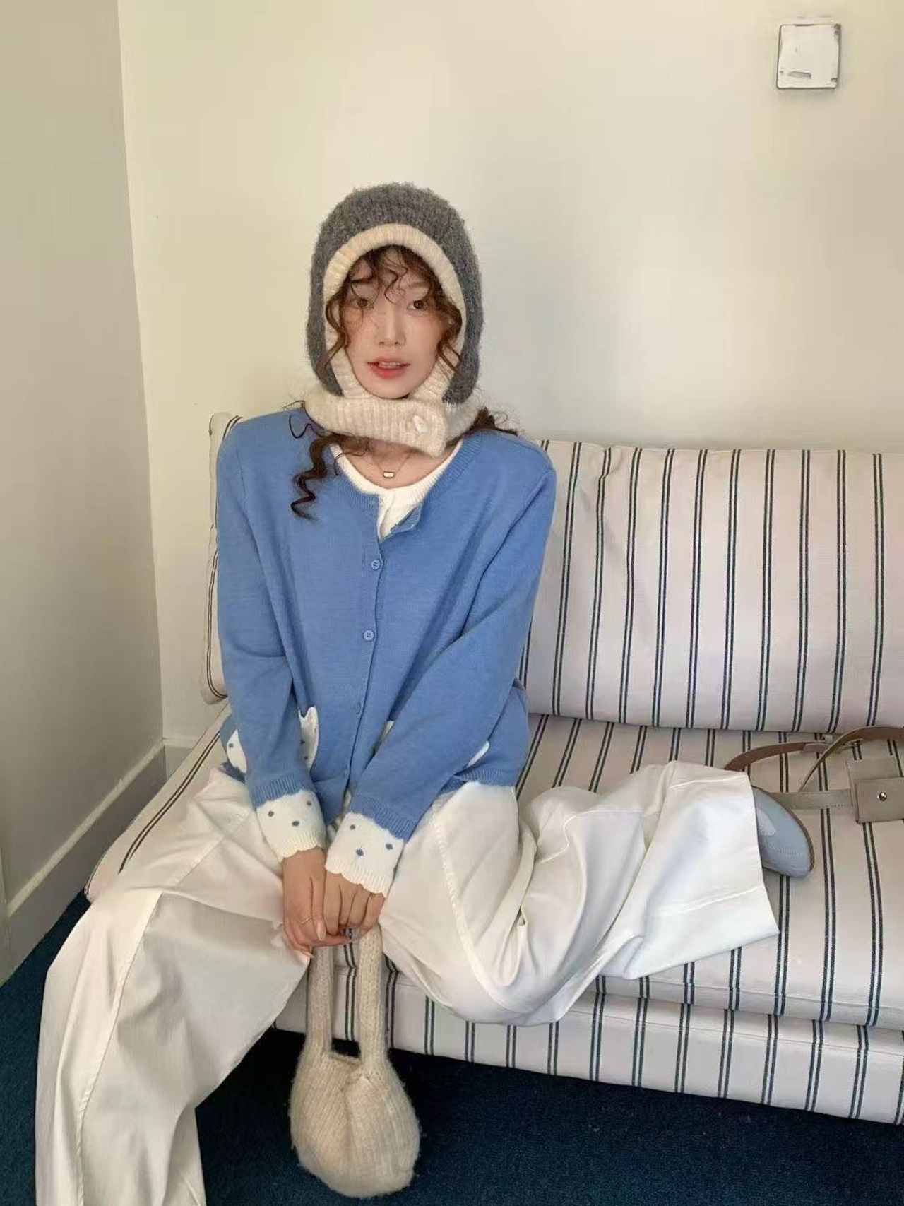 ポイントポケットカーディガン_060233