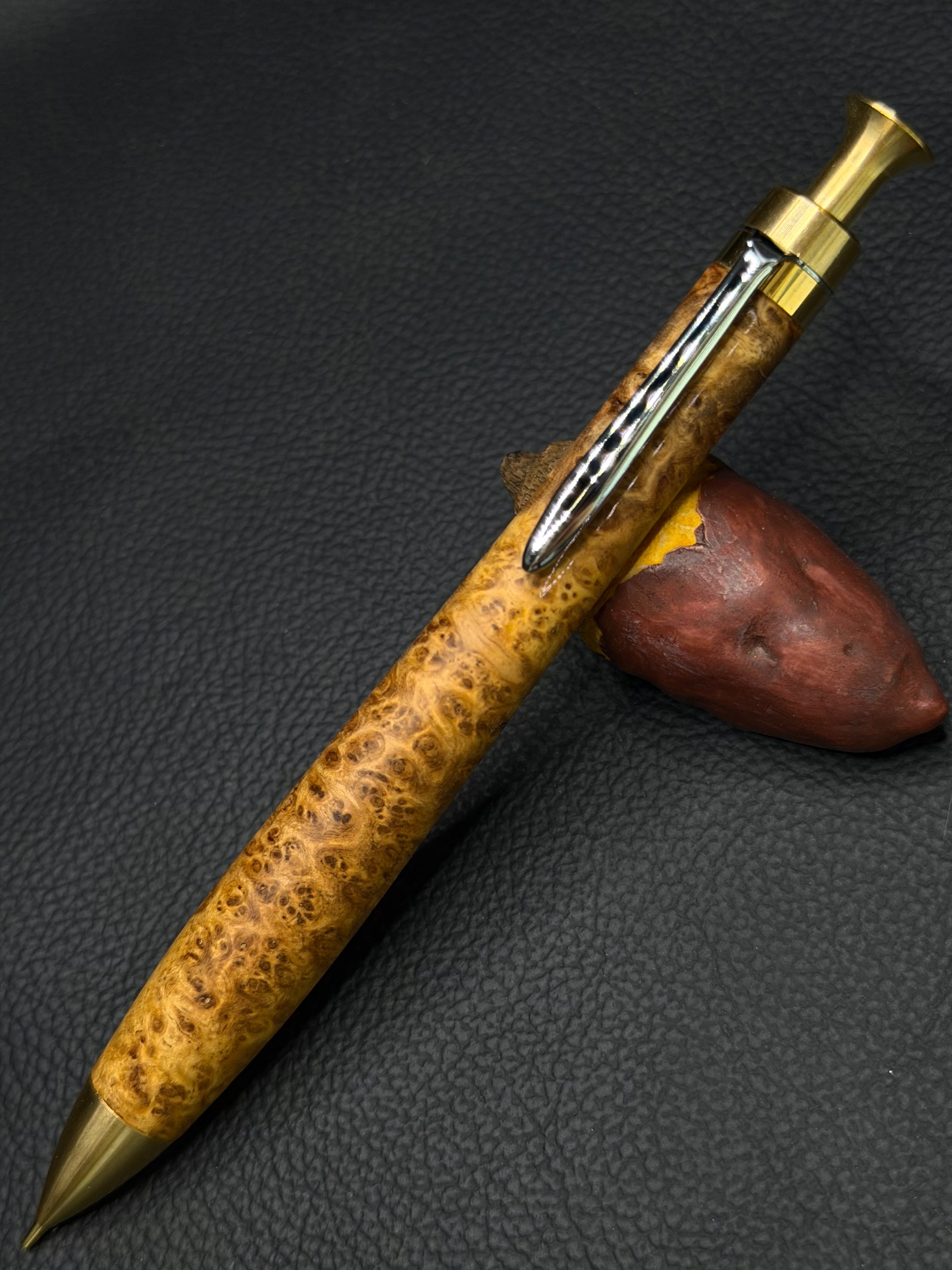 す*ゅ様 工房楔 花梨 シャーペン 0.5mm野原工芸クラフトAコブタ工房ボナン 工房楔 花梨こぶ杢シャープペンシル0.5mm 【公式通販】