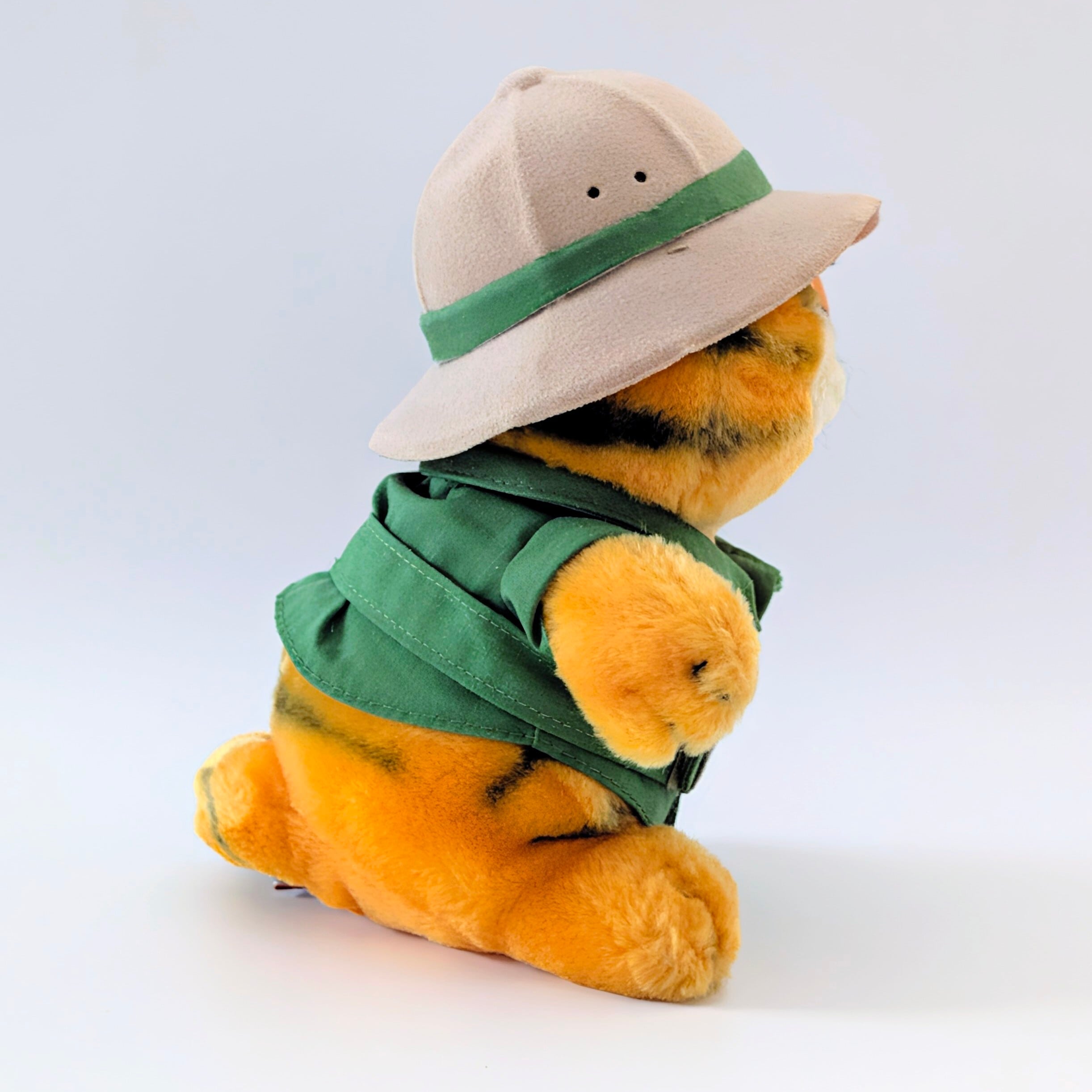☆ VINTAGE 1980年代初期 ☆【 Garfield ( ガーフィールド ) 】『 Safari Garfield サファリガーフィールド 』探検ガーフィールド / ぬいぐるみ / プラッシュ / plush / 1980年代年製 〚アメリカン雑貨 アメトイ〛