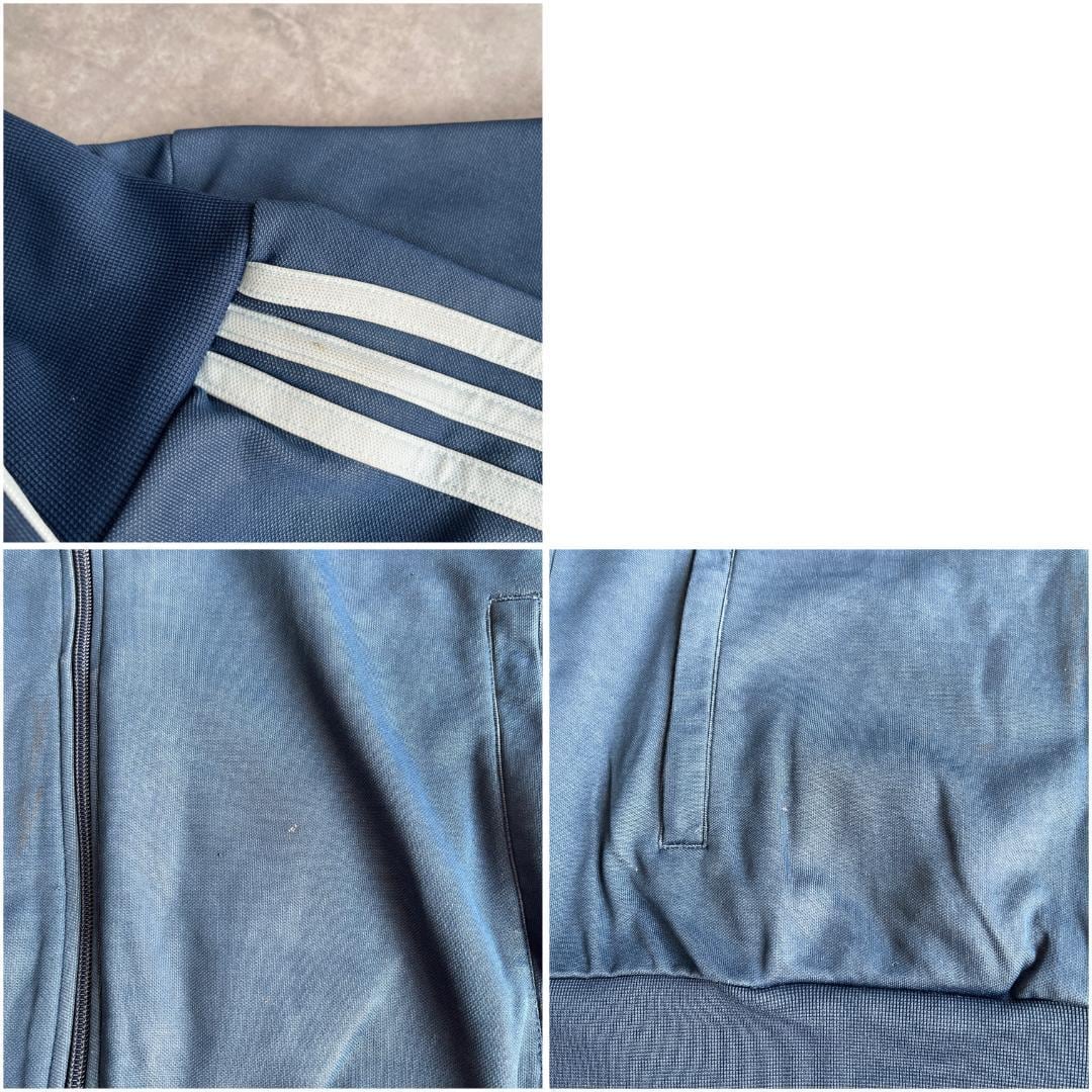 アディダス トラックジャケット ベッケンバウアー 古着 紺 XL 16111