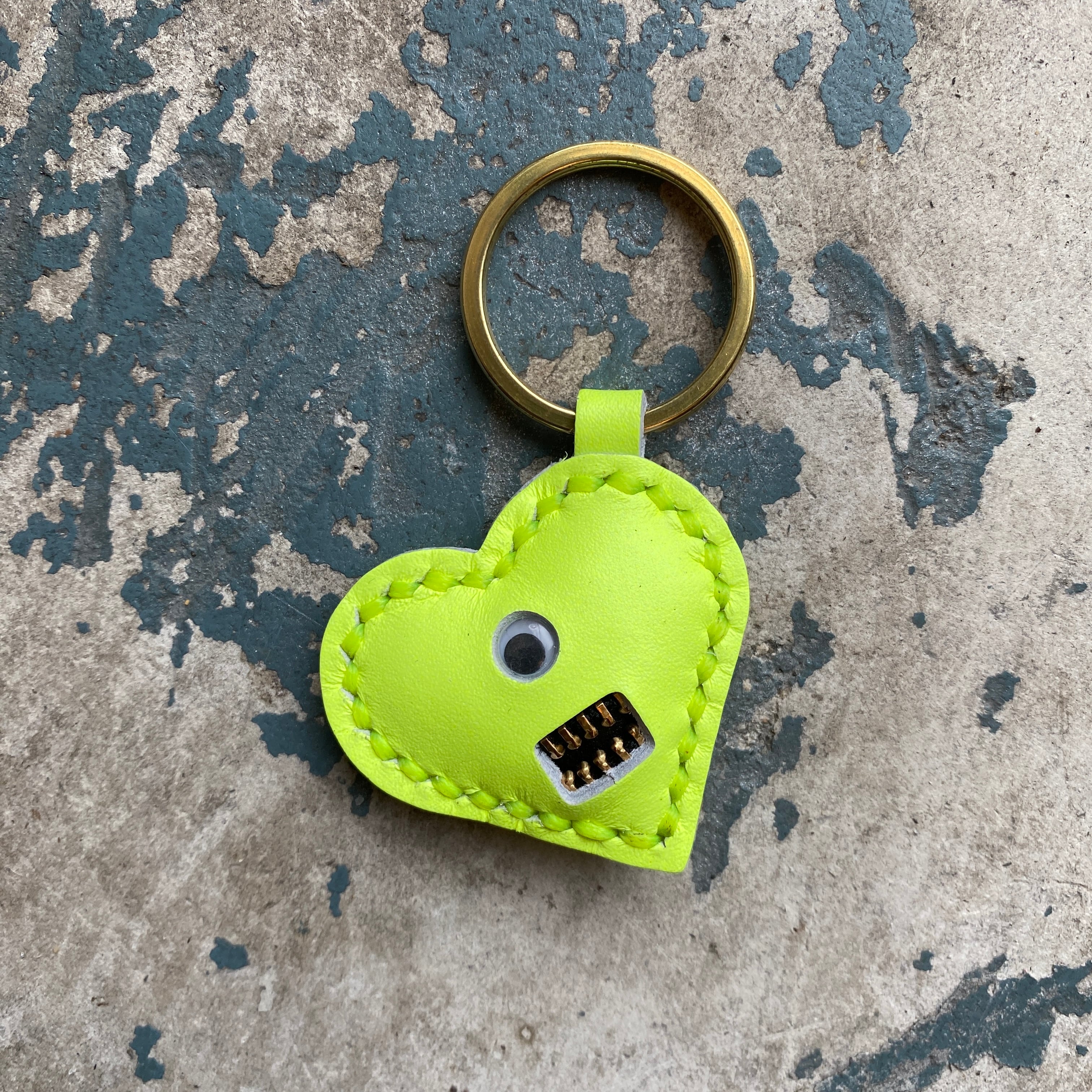 ハートキーリング Griny(グリニー) ネオンイエロー | Poorman