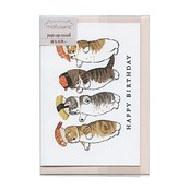アクティブコーポレーション モフサンド[グリーティングカード]ポップアップバースデーカ ード/バースデー mofusand