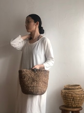 A HOPE HEMP | 単糸天竺《ヘンプ × コットン》 DROP SHOLDER LOOSE OPドロップショルダー ルーズ ワンピース