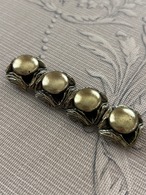 Japanese Vintage ヴィンテージボタン メタリックゴールド 19mm レトロボタン アクセサリーパーツ 装飾材 カルトナージュ