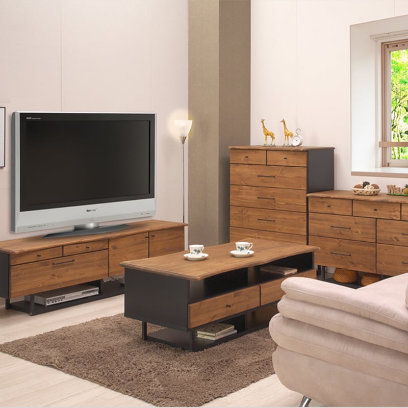 テレビ台 幅135cm 日本製 完成品 テレビボード ローボード 無垢材 木製