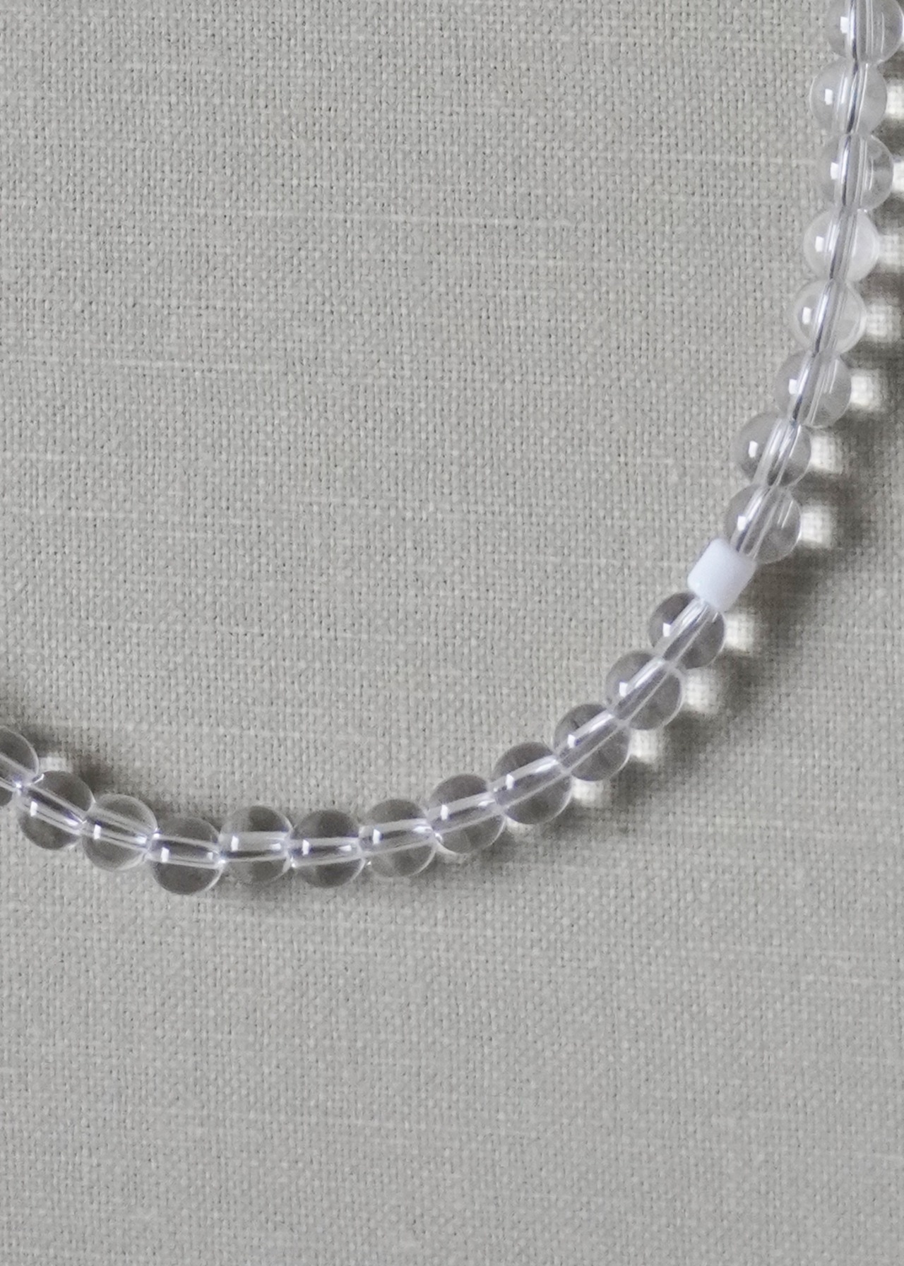 天然石クリスタルネックレス4mm