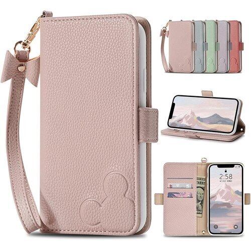 3CCart iphone16eケース手帳型 かわいい 女性 アイフォン16eケース財布型 iphone16E スマホケース手帳型 あいふぉん16e スマホカバー カード収納 スタンド機能 アイフォン16e 可愛い おしゃれ 携帯ケース あいふぉん16eケース シンプル お洒落 手帳 ストラップ付き アプリコットピンク 3147