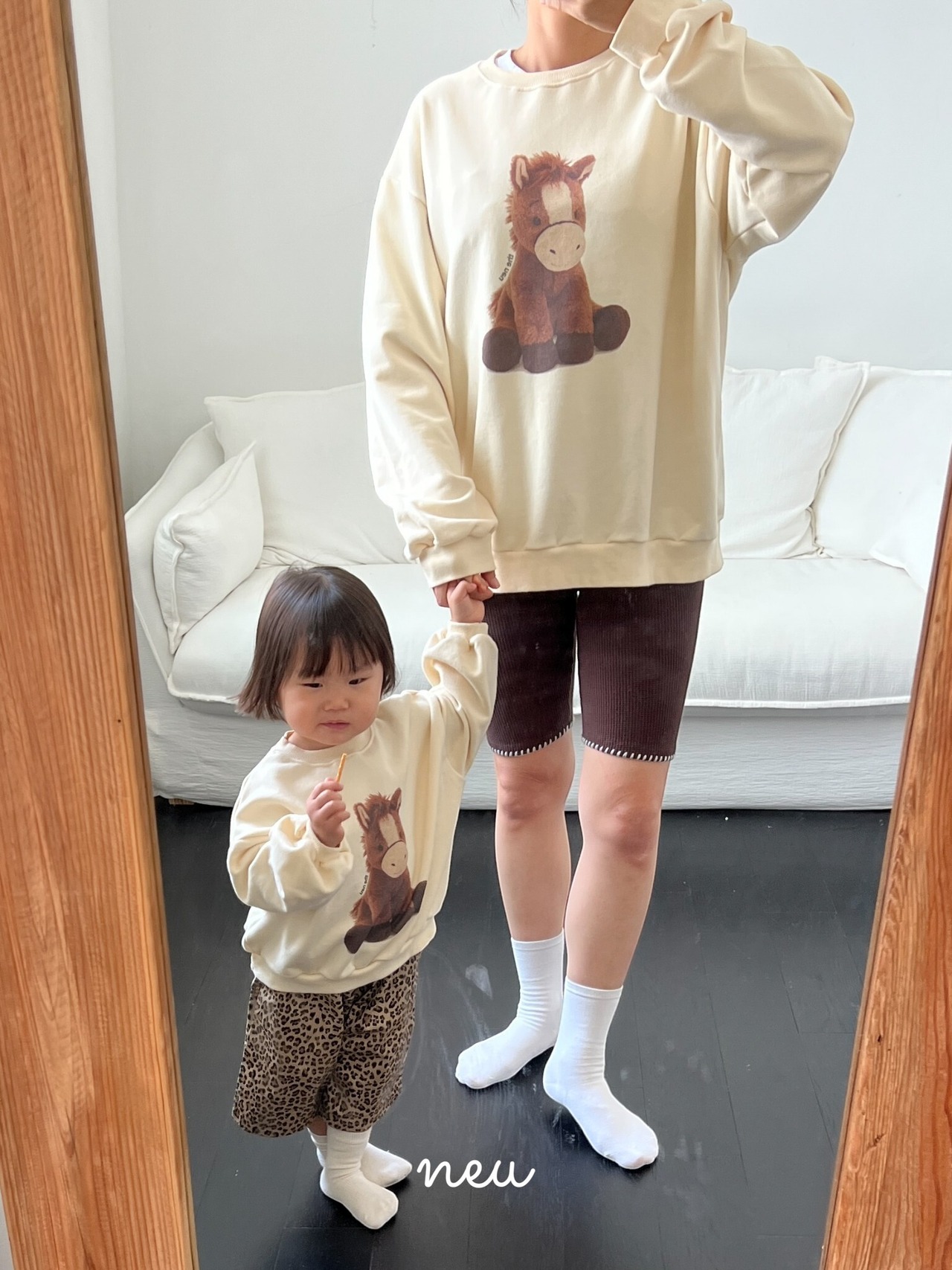 韓国子供服 / 26Autumn / 〖取寄〗neu / ノ二MTM / 親子オソロ *アダルト*