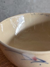 ヴィンテージソンべ焼き／茶碗（花）