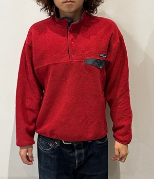 -Patagonia- Vintage 90s M Snap-T Fleece Pullover 雪無しタグ