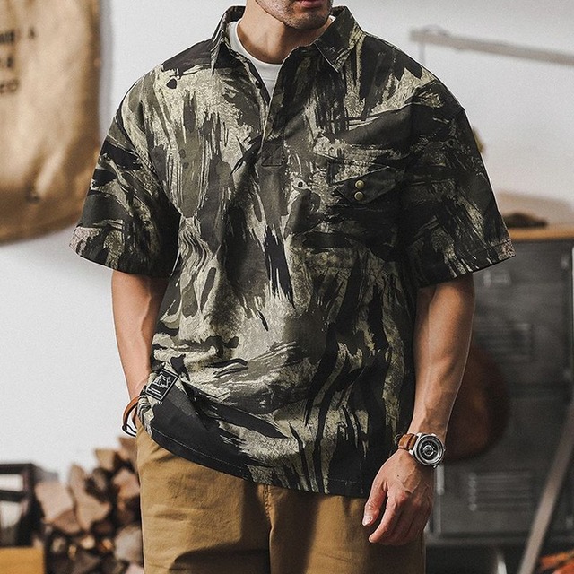 カモフラージュワークシャツ　24116