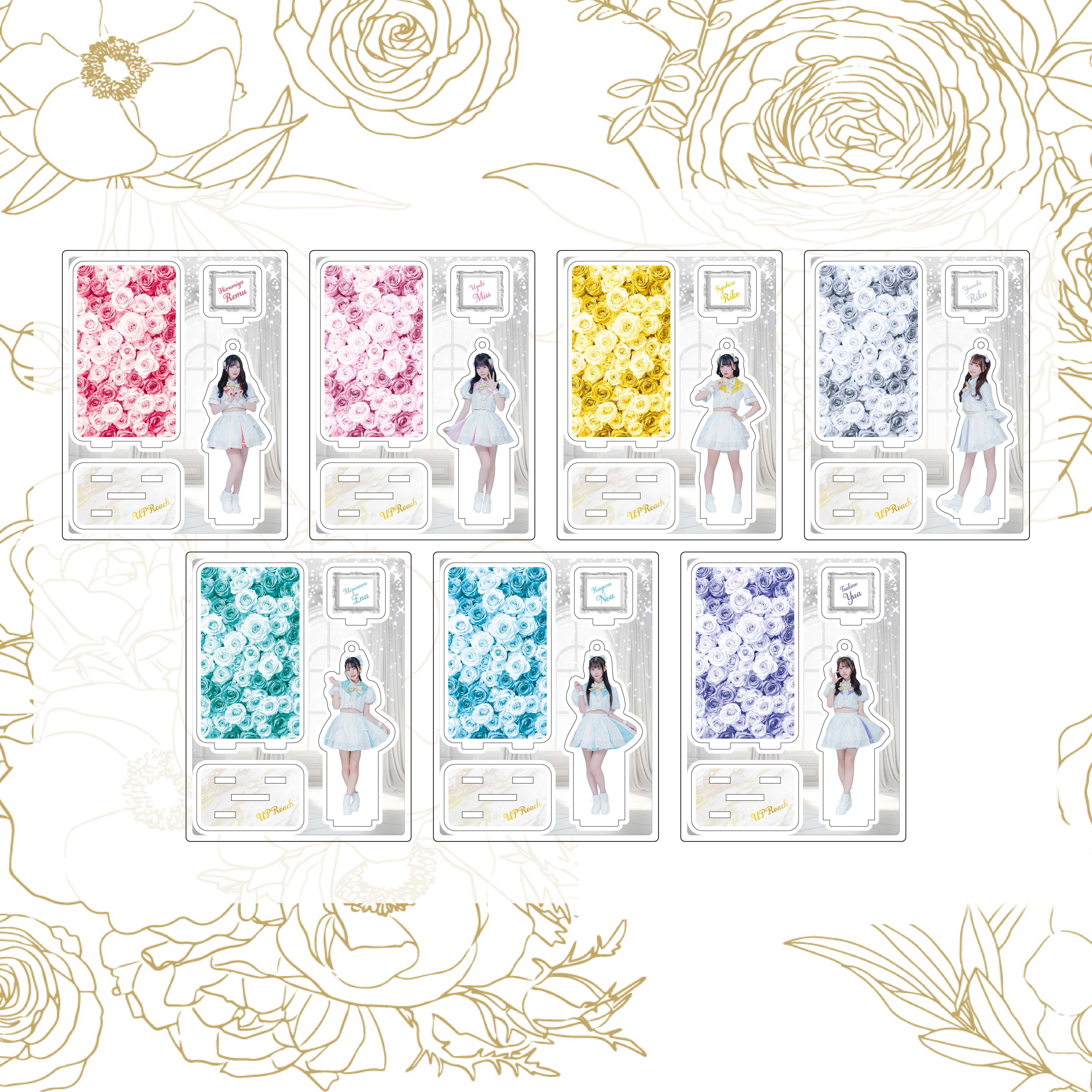 【郵送】UPローチ 花衣装アクリルスタンド