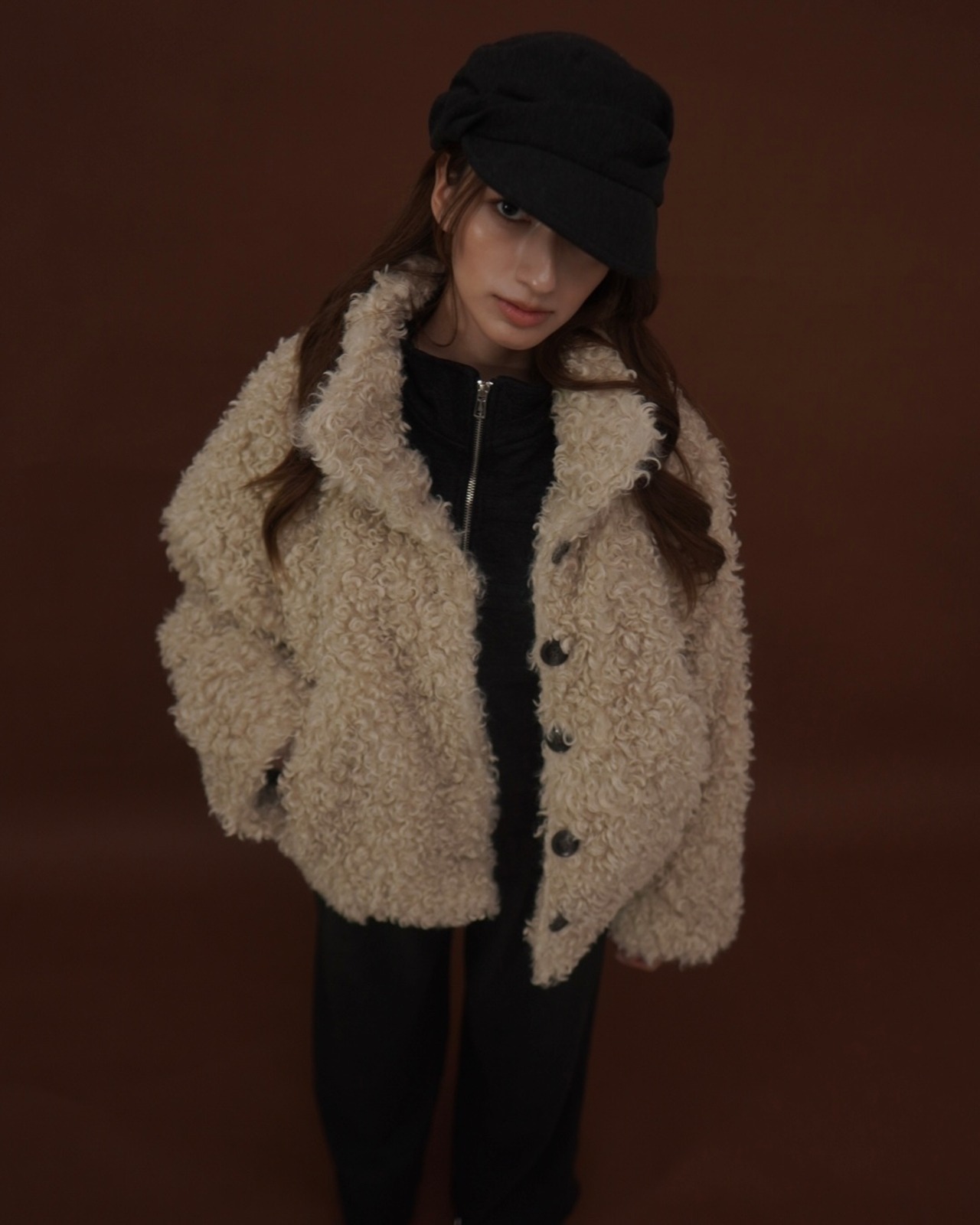 poodle fur blousonJK／ivo
