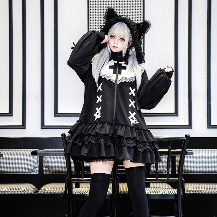 地雷系 天使悪魔ジャケット 天使界隈×双子コーデ向け｜WithU