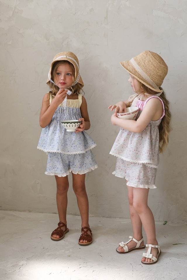 【5/9〆予約】<flo>  Lemon sleeveless blouse