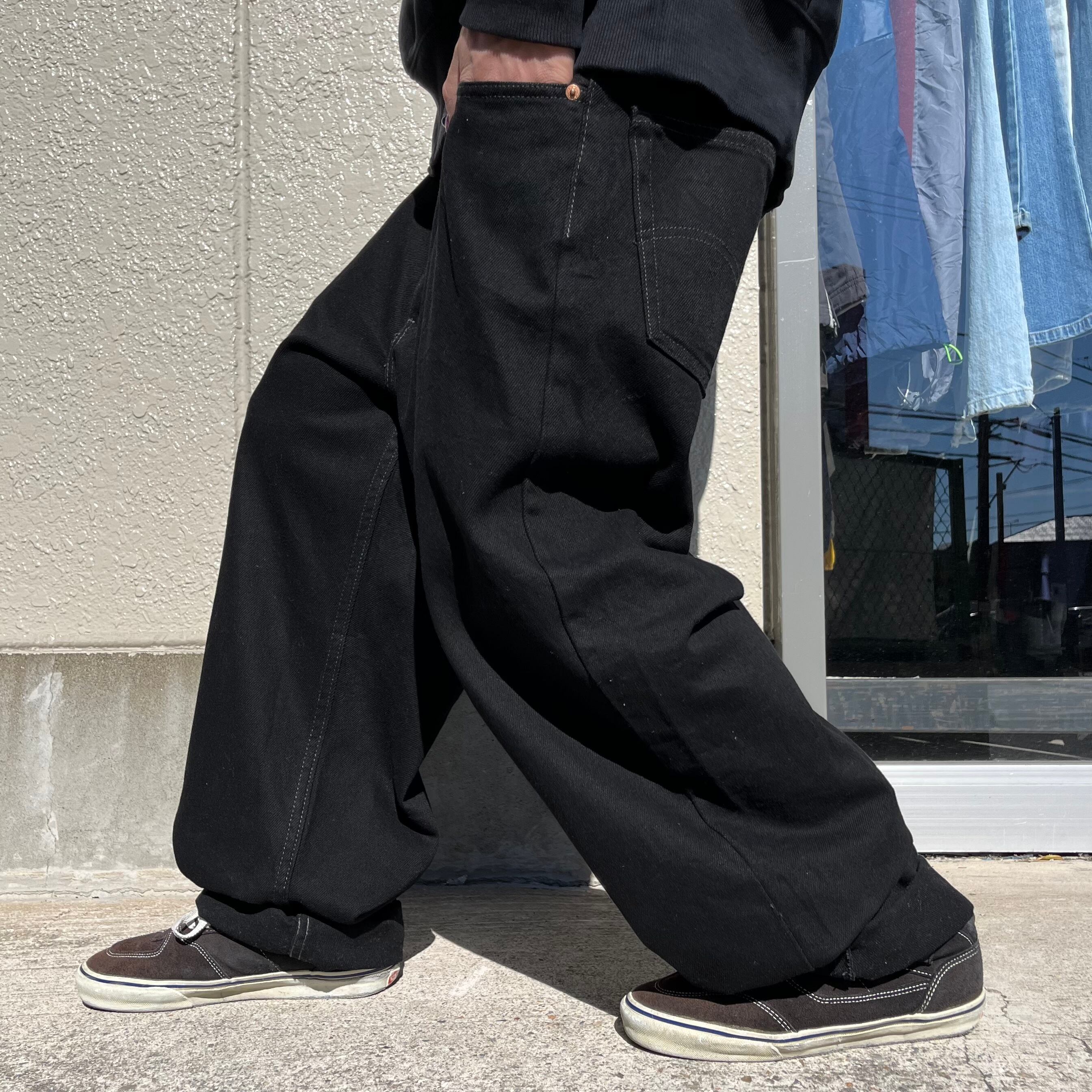 高級ブランド W46 メキシコ製 リーバイス550 極太ブラックデニム