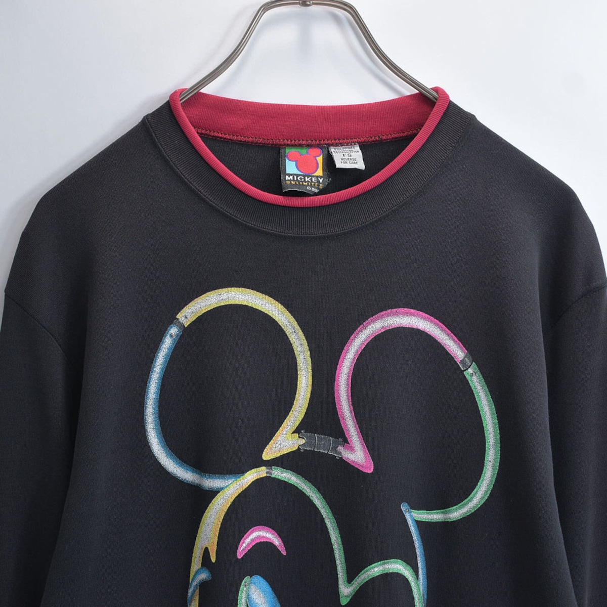 90s MICKEY UNLIMITED ミッキーアンリミテッド Disney ネオン プリント 