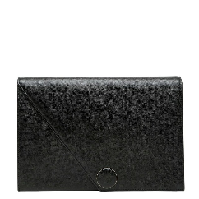 サンローラン ヴィンテージ クラッチバッグ セカンドバッグ ブラック レザー レディース SAINT LAURENT 【中古】