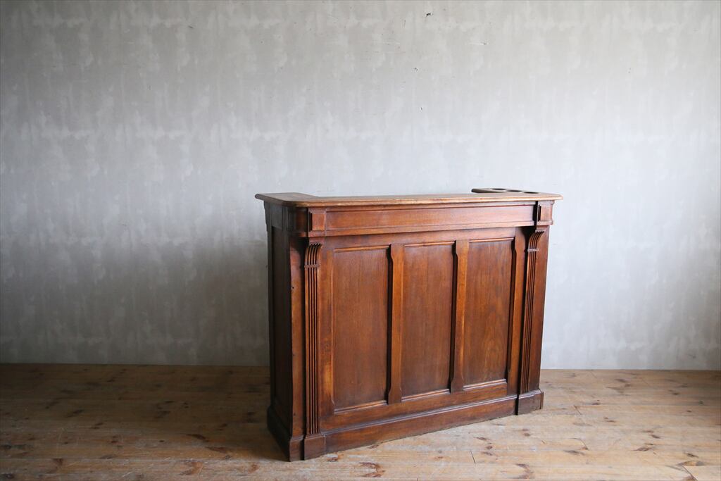 フランスアンティーク木製カフェカウンター/ショップレジ台/テーブル机/店舗什器(a7700078) | ALLURE ANTIQUES powered  by BASE