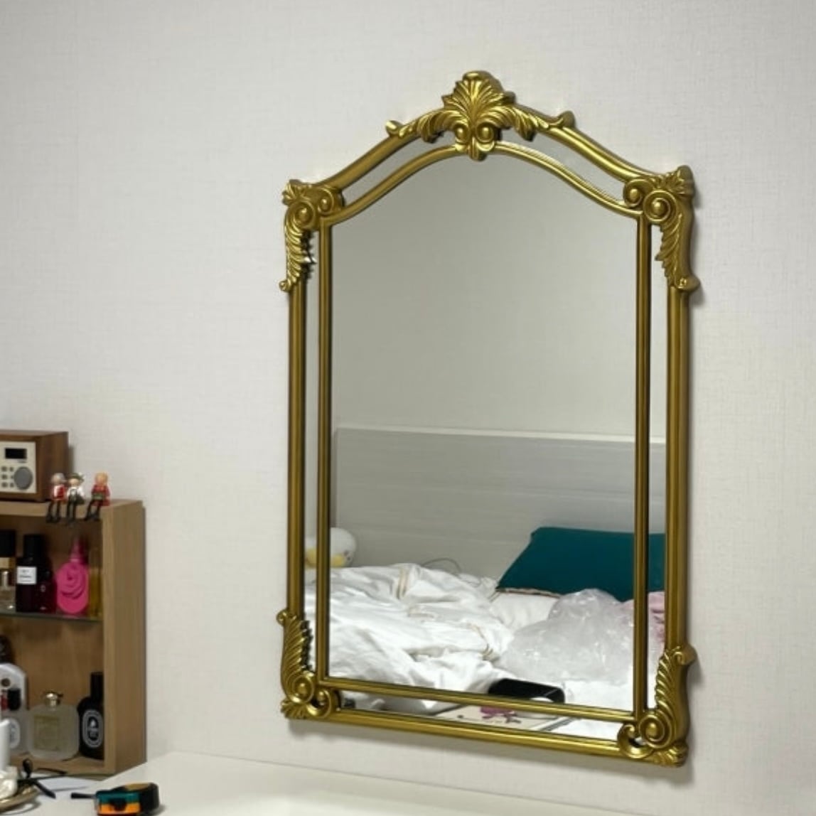 antique gold mirror 600*900 2colors / アンティーク ゴールド ミラー