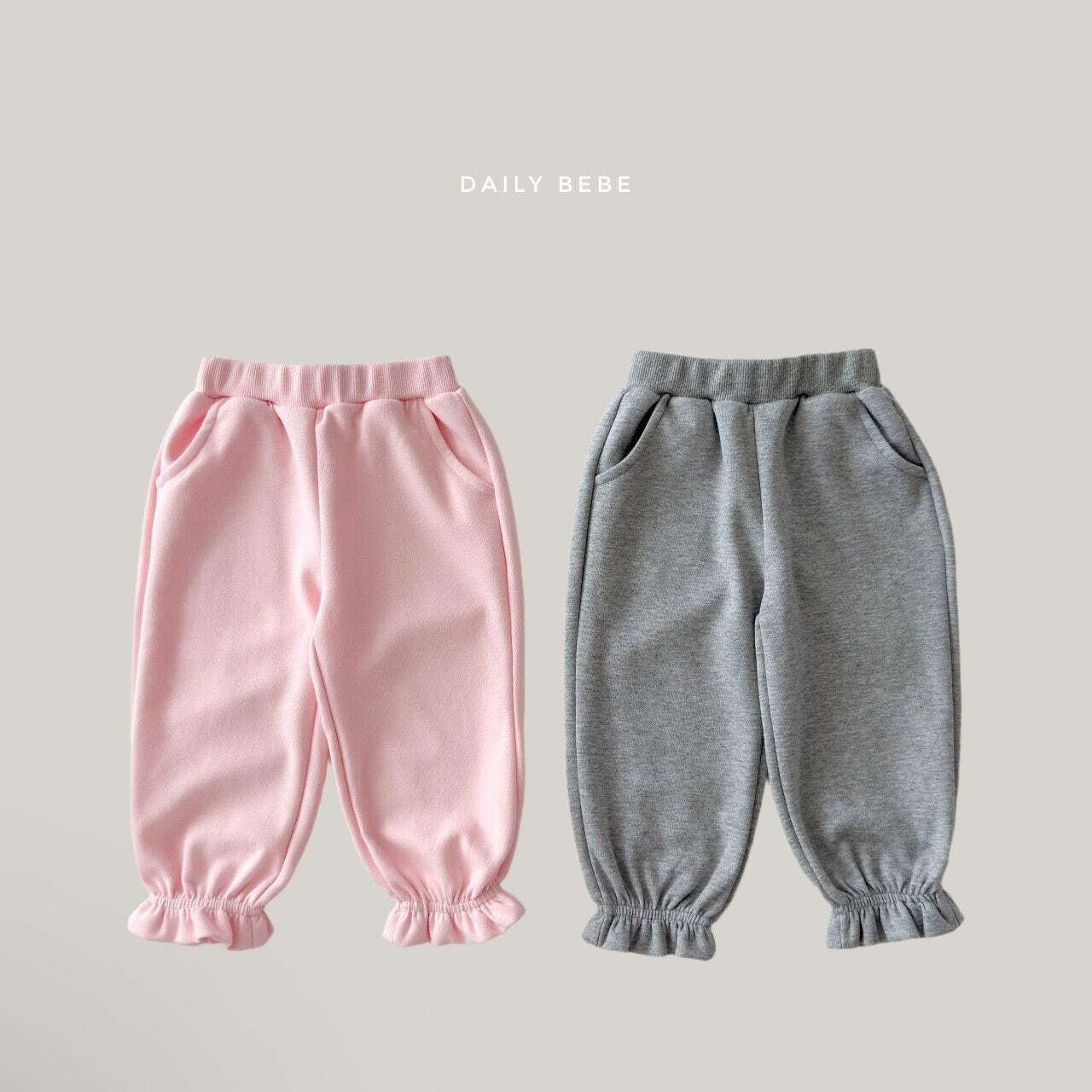 frilled jogger pants【DAILYBEBE】※10月中旬発送予定