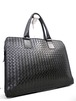 38万◆BOTTEGA VENETA ボッテガヴェネタ イントレチャート A4対応 ビジネス可 レザー バッグ ブリーフケース 黒◆ 定番のビジネスモデル♪
