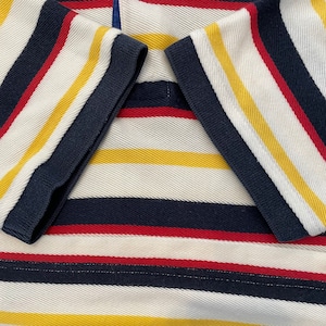 【Tommy Hilfiger】90s ジャマイカ製 ポロシャツ ボーダー フラッグタグ 旧タグ トミーヒルフィガー Lサイズ US古着 アメリカ古着