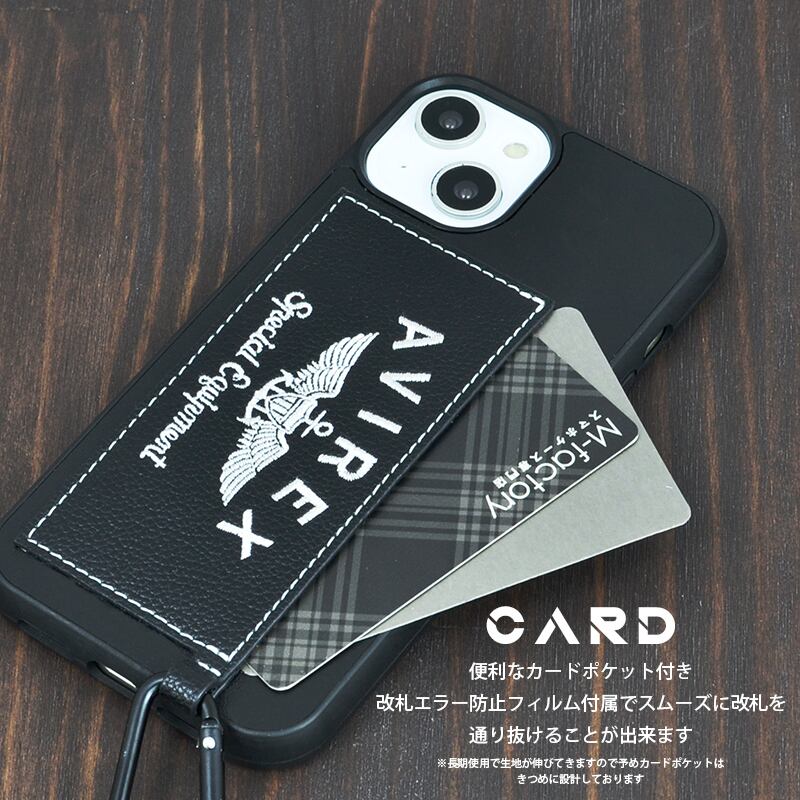AVIREX 「刺繍ロゴスマホケース」 | mfactory