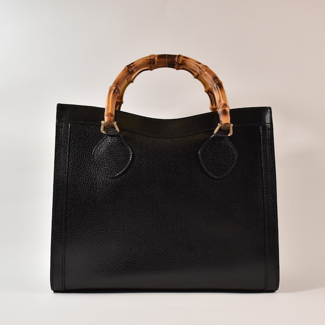 GUCCI グッチ バンブー レザー ハンドバッグ トートバッグ ブラック 002 0260 200110 GUCCI グッチ バンブー レザー ハンドバッグ トートバッグ ブラック 002 0260 200110