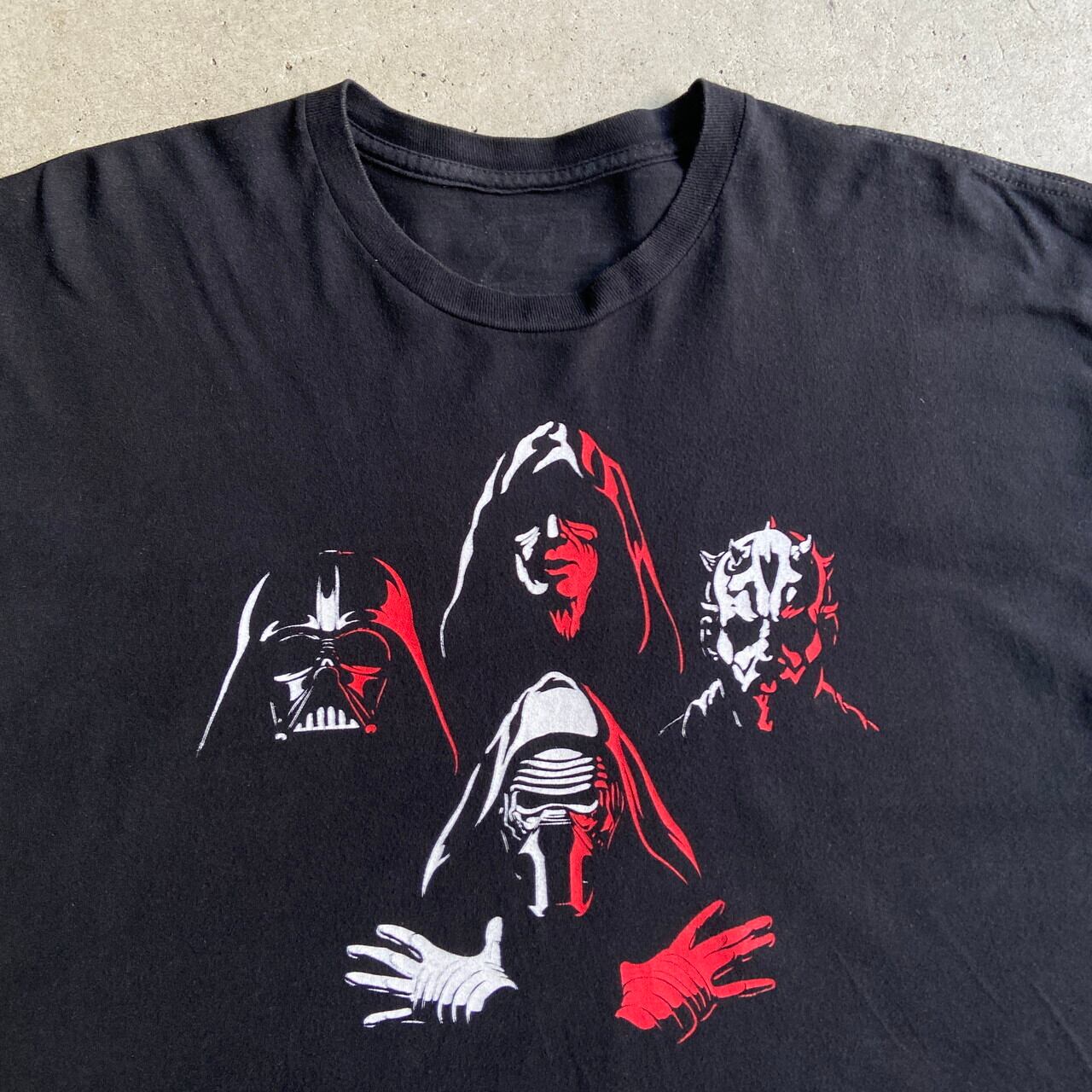 STAR WARS スターウォーズ ダークサイド ムービープリントTシャツ メンズXL 古着 シス 暗黒卿 ダースベイダー ダースモール カイロレン  映画 ブラック 黒【Tシャツ】【FSS2308-50b】 | cave 古着屋【公式】古着通販サイト