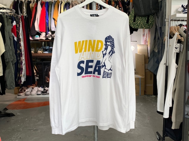 WIND AND SEA ×HYSTERIC GLAMOUR HYS X WDS LS TEE LARGE WHITE 02203CL14 193918