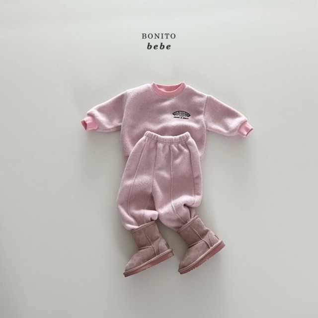 《予約》BONITO ¨ bebe) fleece top and bottom set up