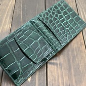 クロコダイル 無双 マネークリップ ダークグリーン