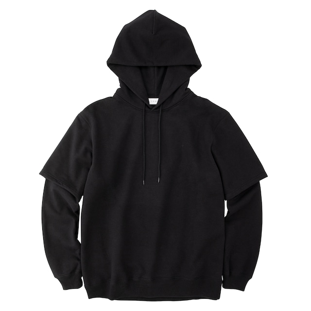 YAAH  LAYERED HOODIE (BLACK)