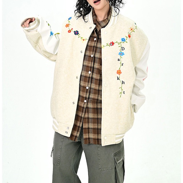 フラワーラインスタジアムジャンパー 2col R01046