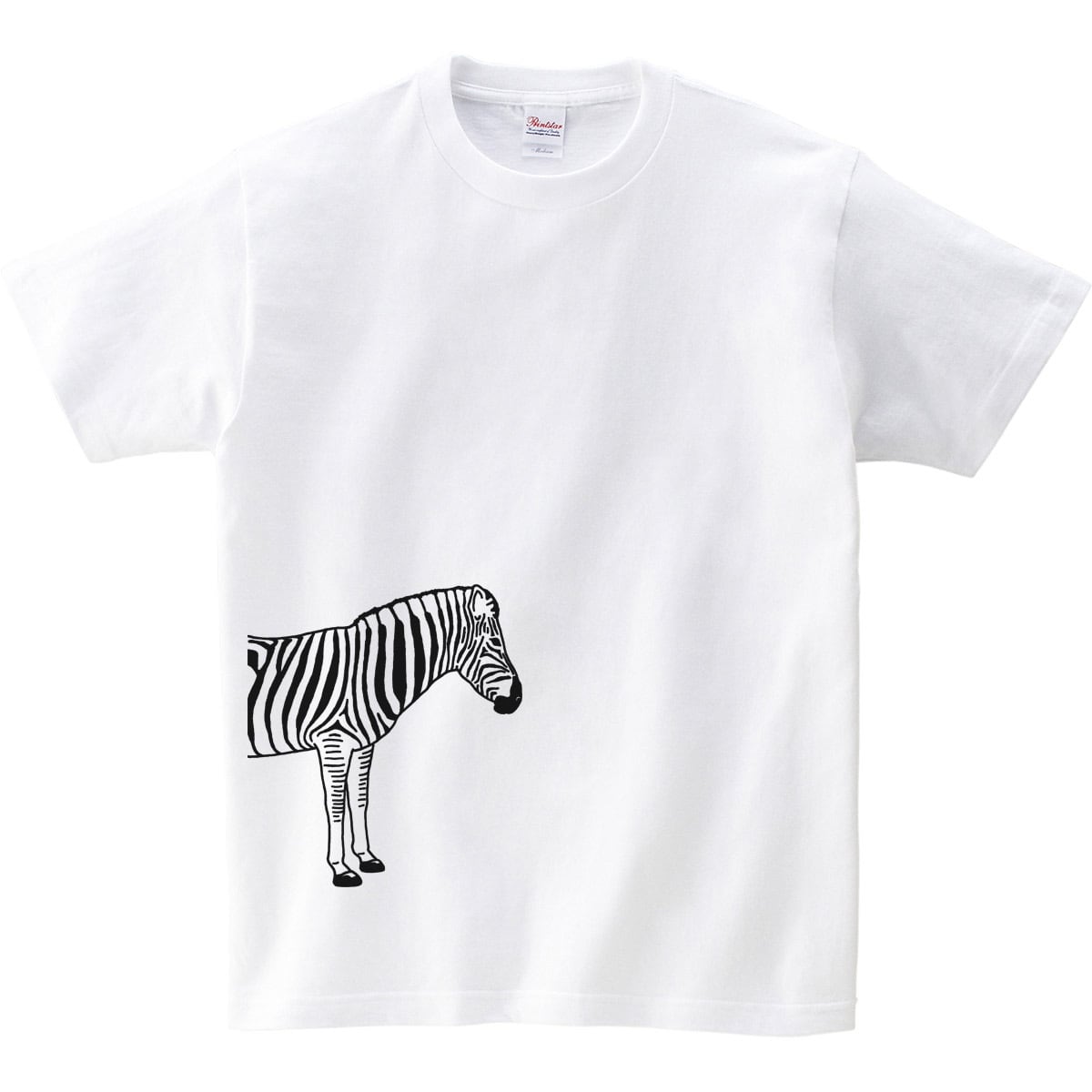 手描き シマウマ Tシャツ am01 動物 アニマル 女性 男性 哺乳類