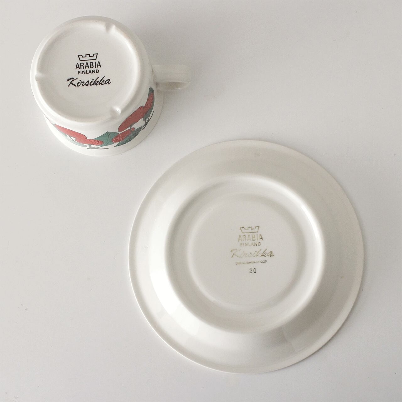 アラビア キルシッカ カップ＆ソーサー 5客 クリーマー /ARABIA