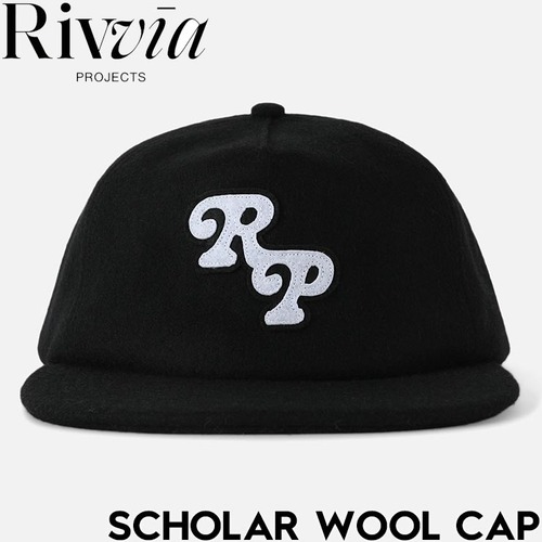 ストラップバックキャップ 帽子 Rivvia PROJECTS リヴィアプロジェクツ SCHOLAR WOOL CAP RHE-25114 BLK 日本代理店正規品