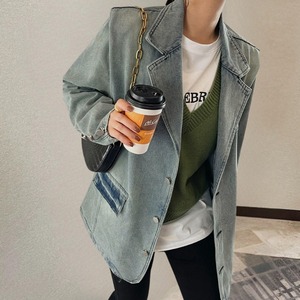 ウォッシュダメージデニムジャケット R01232