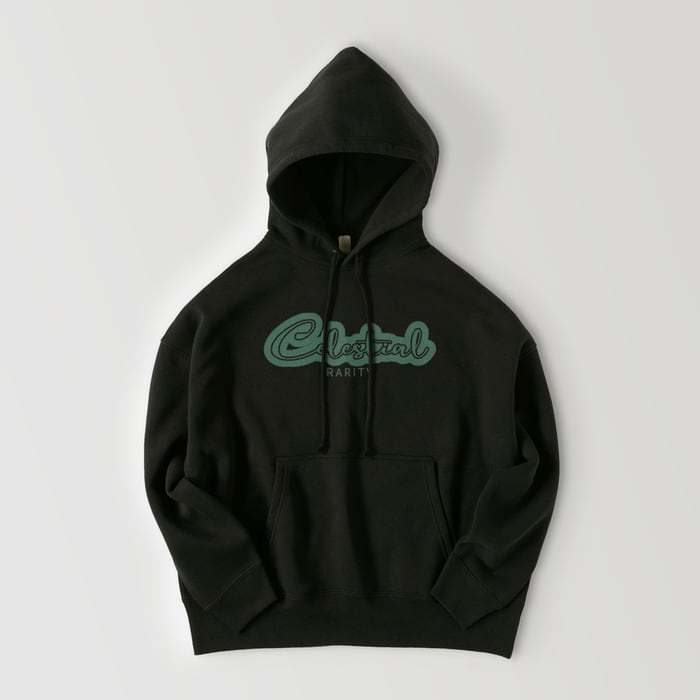 embroidery brand name hoodie black | Pay ID